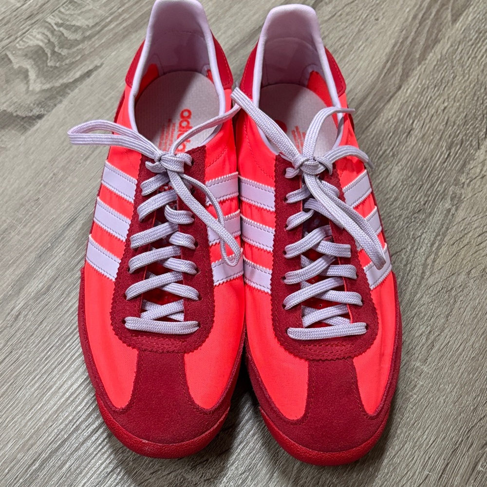 Adidas Women's Bold Red and Pink Sneakers